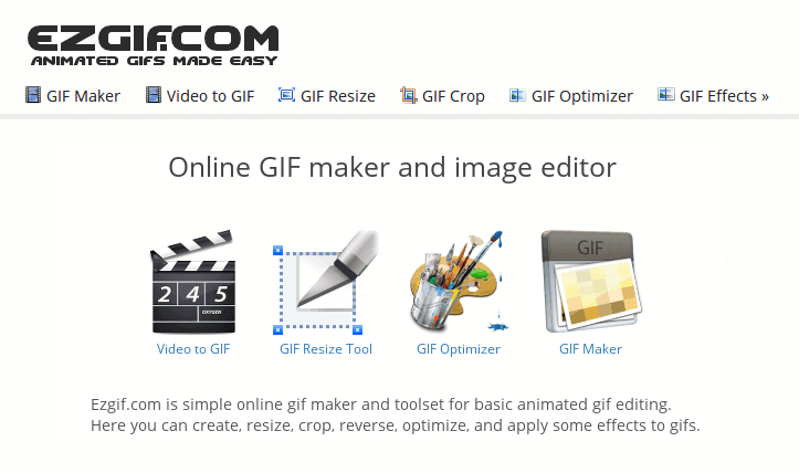 Screenshot of Ezgif