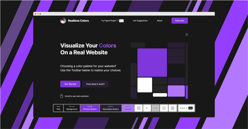 Screenshot of Realtime Colors