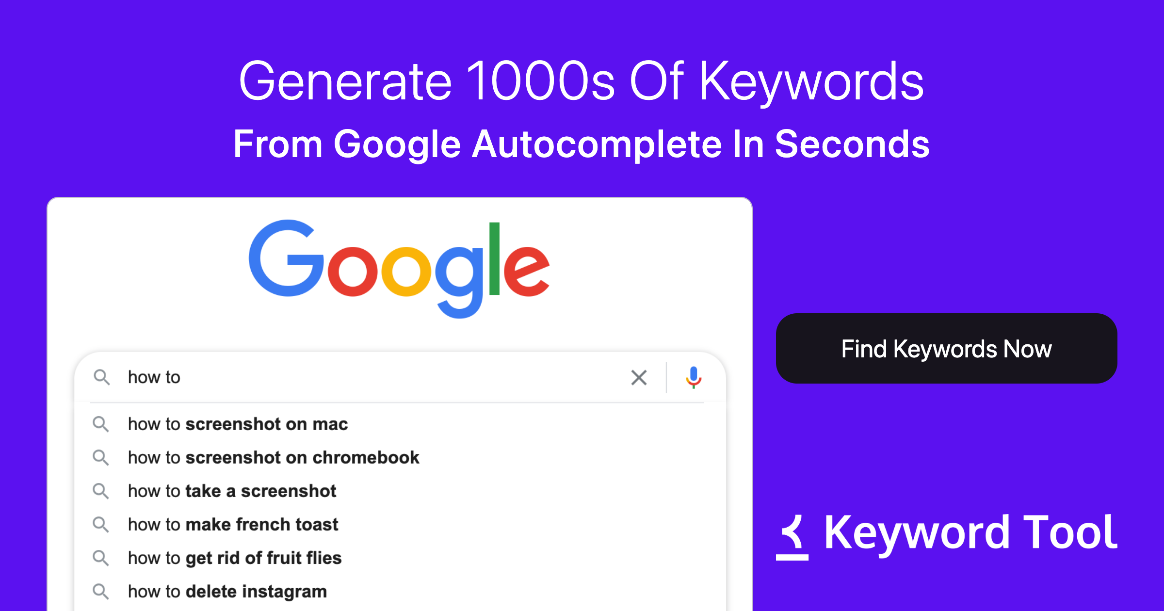 Keyword Tool 网站截图