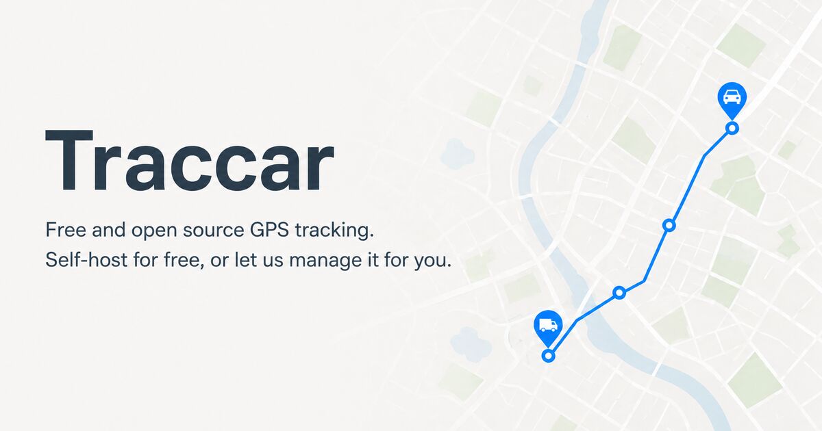 Screenshot of Traccar