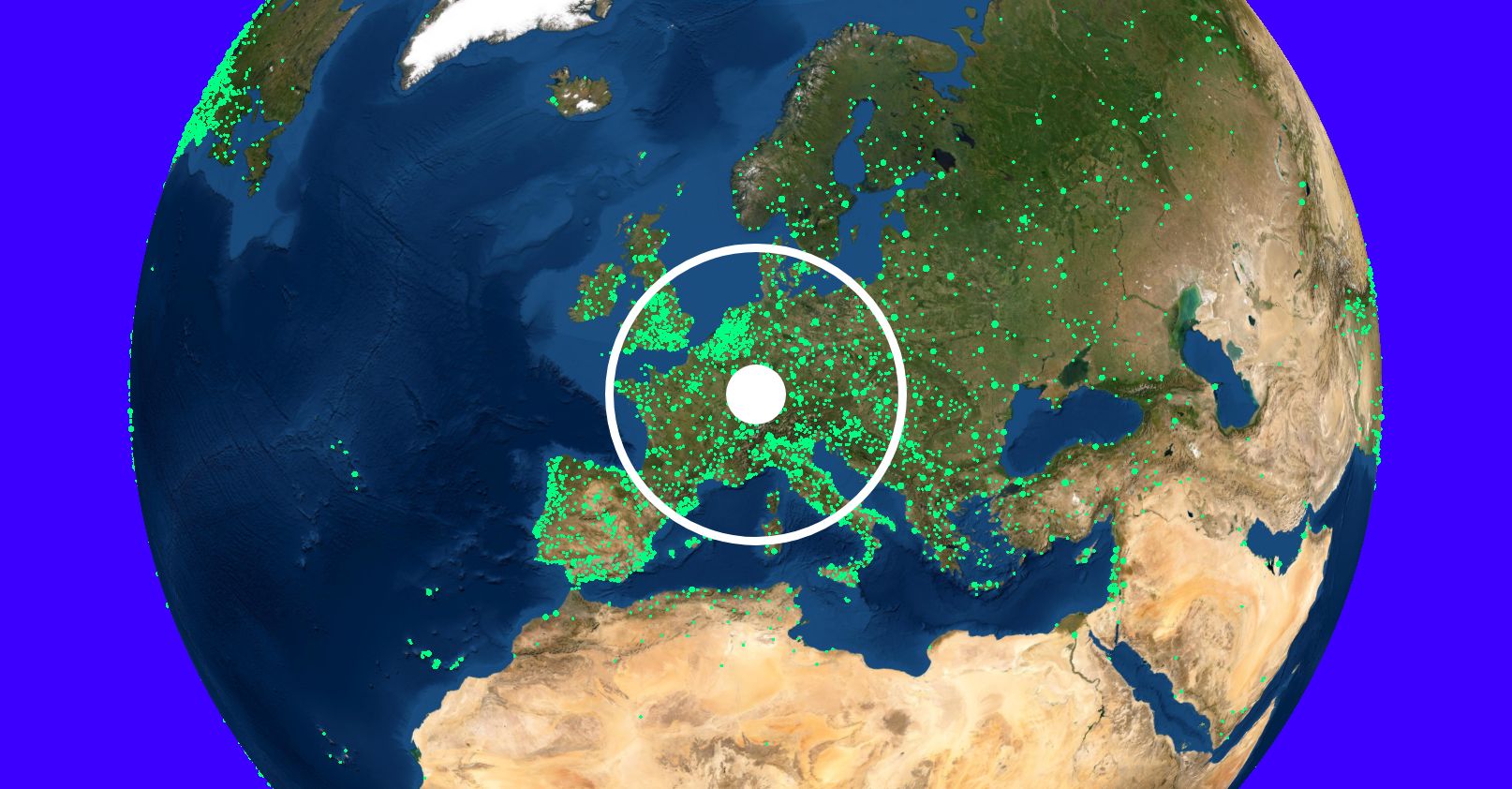 Screenshot of Radio Garden