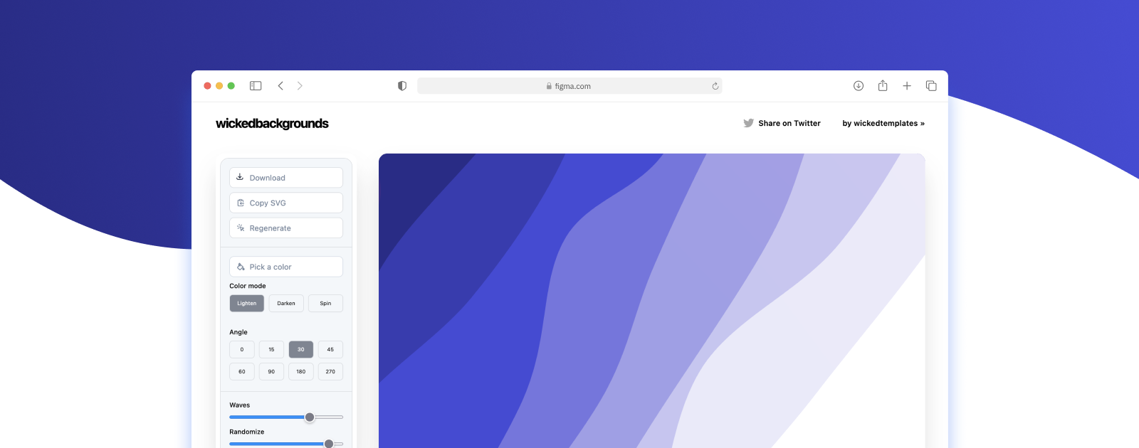 Screenshot of Wicked Backgrounds